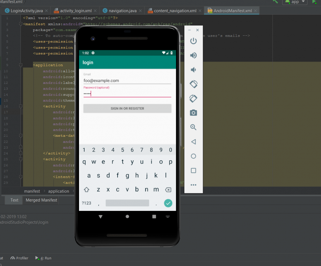 Add another activity in Existing activity on Android Studio. - PHEONIX  SOLUTIONS